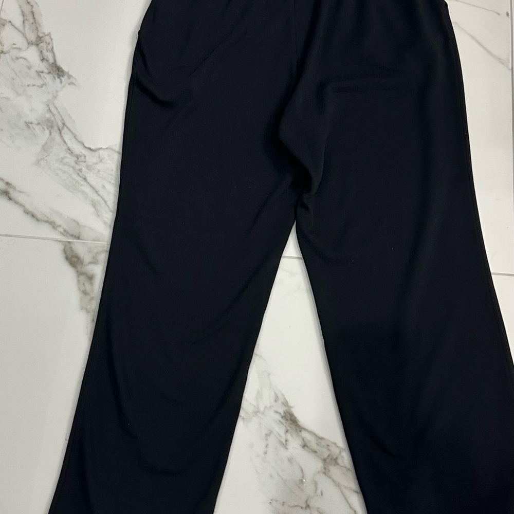 Lands' End Petite Sport Knit Black Straight Leg Pant - NWOT Sz. M-Petite - Picture 7 of 10